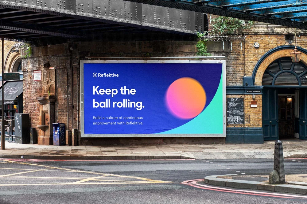 Reflektive rebrand billbord